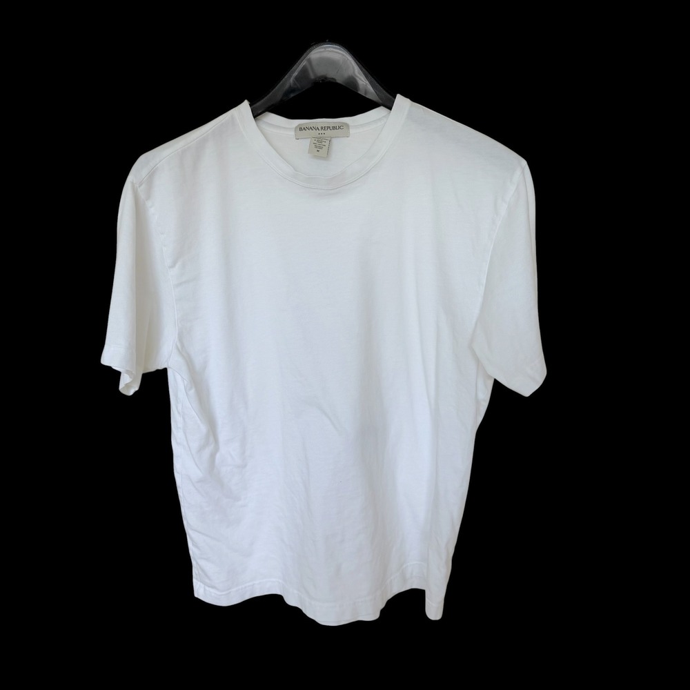 90's Banana Republic Short Sleeve Crewneck Distressed Cotton T-Shirt Sz M